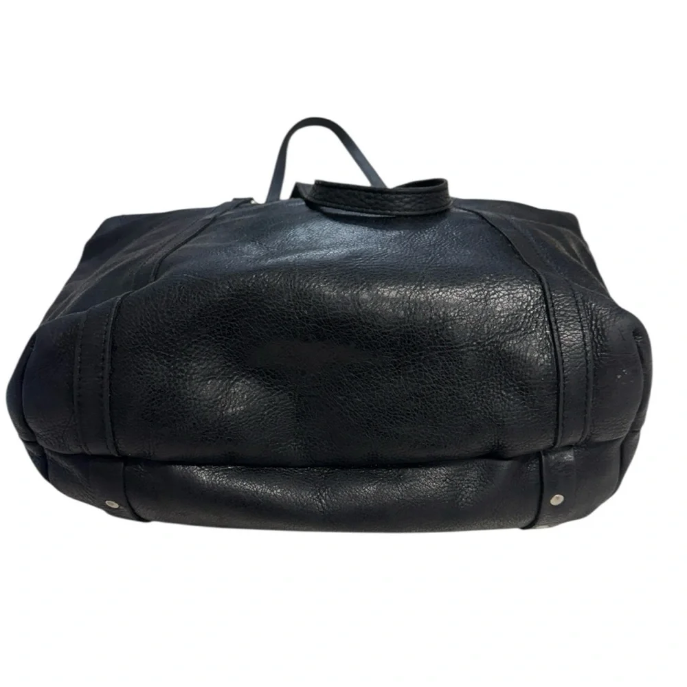 Patricia Nash Benvenuto Black Leather Studded Tote Bag